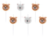 Birthday candles - Teddy bears - 3 cm - 6 pieces