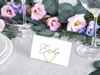 Vignette stands Hearts - 2,5 cm - gold - 10 pcs.