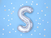 Foil balloon - Letter "S" - Silver - 35 cm