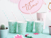 Paper Straws - Light Blue - 19,5 cm - 10 pcs