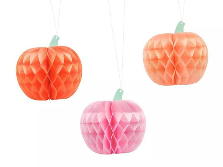 Tissue Paper Decoration - Pumpkins - 3 pieces