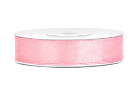 Satin ribbon - Light pink - 12mm x 25m 