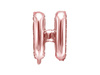 Foil balloon - Letter "H" - Pink Gold - 35 cm