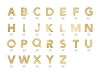 Stickers - Alphabet - Gold - 4 cm - 1 set