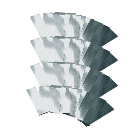 PAPER CONFETTI - LOOSE - SILVER METALLIC - FIREPROOF - 1KG