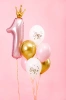 Balloons 30cm, One, Pastel Pale Pink - 6 pieces