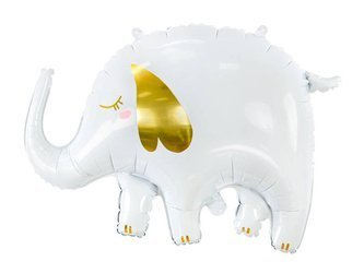 Foil balloon - Elephant - White - 61 x 46 cm