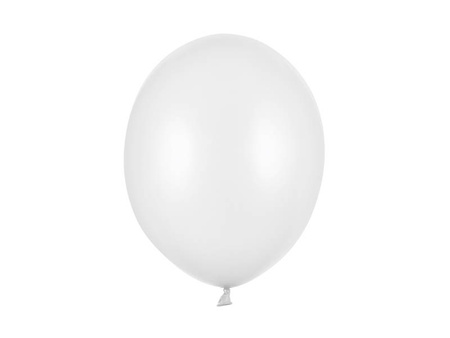 Strong 30cm balloons - Metallic Pure White - 10 pcs.