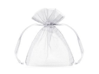 Organza bags - White - 10 pieces - 7.5 x 10cm