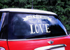 Wedding sticker for car - All You Need Is Love - 33 x 45 cm