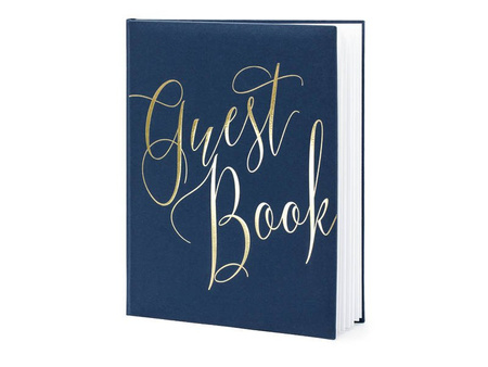 Guest Book - Guest Book - Navy blue - 20 x 24.5 cm - 22 pages