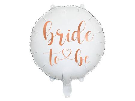  Foil balloon - Bride To Be - White - 45cm 