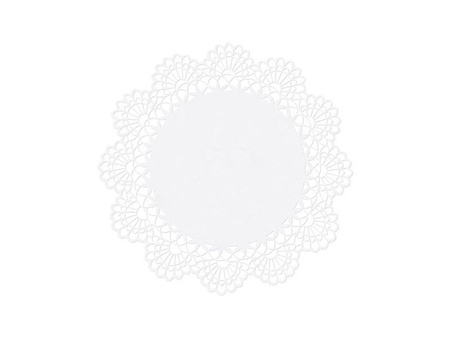 Business cards for table - Rosette - White - 10 cm - 10 pieces