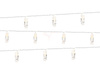 LED lights with buckles - Clear - 140cm