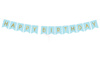 Birthday banner - Happy Birthday - Light blue - 15 x 175 cm