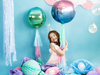 Foil balloon - Ombre ball - Blue-Green - 35 cm