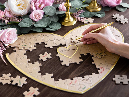 Guest book puzzle - Heart - 45 x 35,5 cm