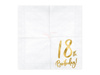 Paper napkins - 18th Birthday! - White - 33x33cm - 20 pieces