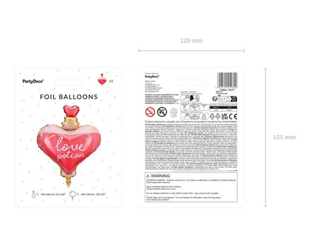 Foil balloon - Elixir of Love - 54 x 66 cm