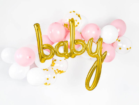 Foil balloon - Baby - Gold - 73.5 x 75.5 cm