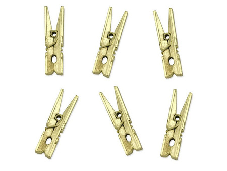 Buckles - Decorative clips - Gold - 10 pieces