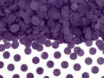 Tissue paper confetti - Circles - Purple - 15g