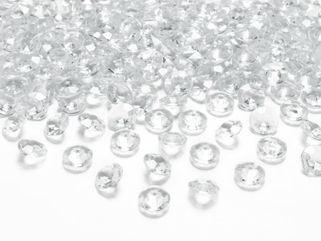 Diamond confetti - Clear - 12mm - 100 pieces