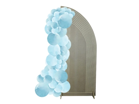 Semi-milled balloon decoration wall - Right Wing - 170x70 cm