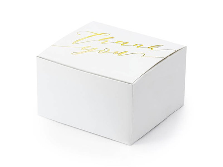 Gift boxes - Thank You - Gold - 6 x 3.5 x 5.5 cm - 10 pcs.