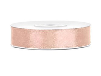 Satin ribbon - Light peach - 12mm x 25m