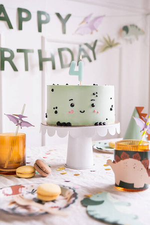 Birthday candle - Number 4 - mint - 5,5cm - 1pc.