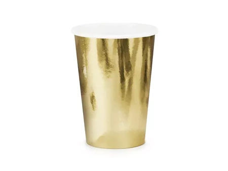 Gold cups - 220ml - 6 pieces