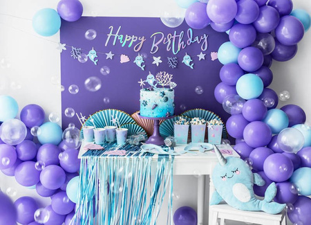 Birthday Banner - Happy Birthday - Iridescent - 16.5 x 62 cm