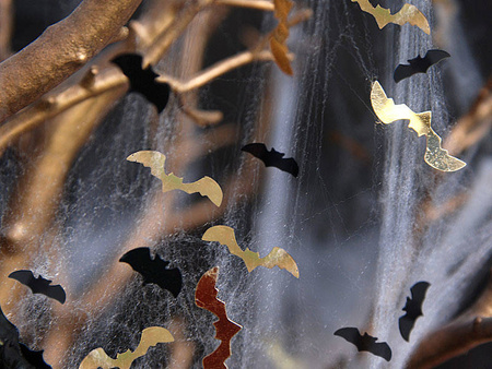 Confetti - Black and gold bats - 15 grams