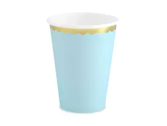 Cups - 220ml - light blue - 6 pcs.