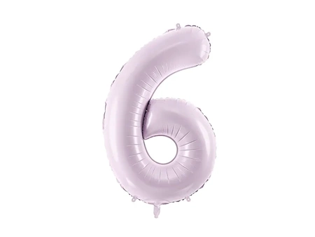 Foil balloon - Number 6 - Purple - 72cm