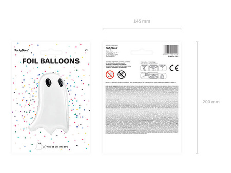 Foil balloon - Ghost - 48 x 68 cm