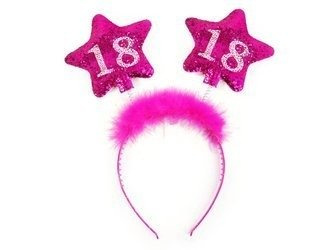 Headband with stars - 18th Birthday - Pink