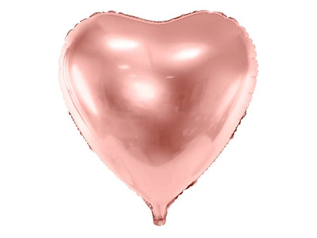 Foil balloon - Heart - Pink Gold - 72 x 73 cm