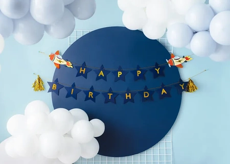 Banner - Happy Birthday - Airplanes - 2.5 m