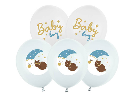 Balloons 30 cm - Baby boy - mix - 6 pcs.