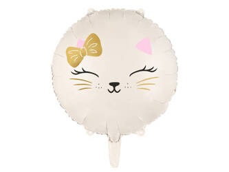 Foil balloon - Cat - 45 cm - nude - 1 pc.