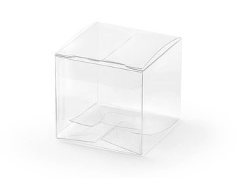 Square boxes - transparent - 5 x 5 x 5 cm - 10 pcs.