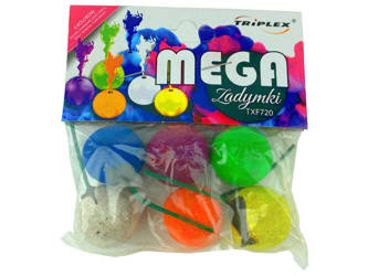 DYMINE BALLS - MEGA ZADYMES - MIX COLORS - TXF720 - Triplex - 6 pcs.