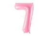 Foil balloon - Number "7" - Pink - 86cm 