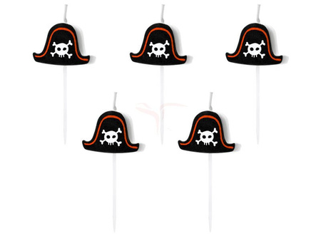 Birthday candles - Pirates - 2 cm - 5 pieces