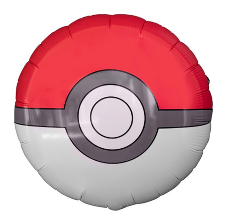 Foil balloon - Round - Pokemon - Pokeball - 50 cm - 1 pc.