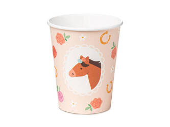 Paper cups - Horses - 220ml - 6 pcs.