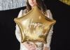 Foil Star Balloon - Happy New Year - 47 x 50 cm - Gold