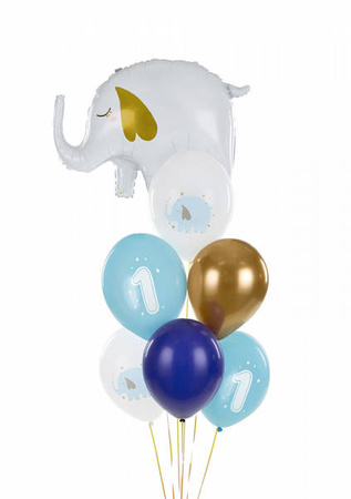  Balloons 30 cm - Birthday - Pastel Light Blue - 50 pcs